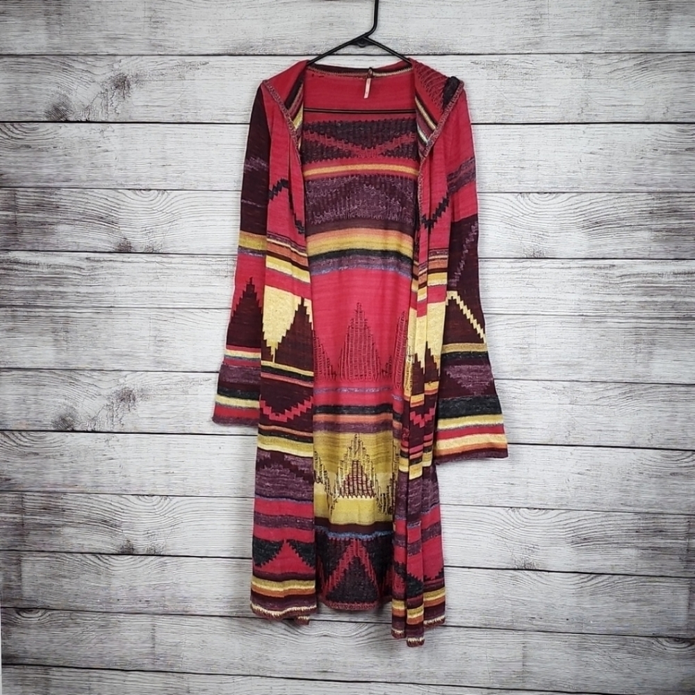 Free People Aztec Lima Boho Cardigan Sweater - Picture 2 of 4